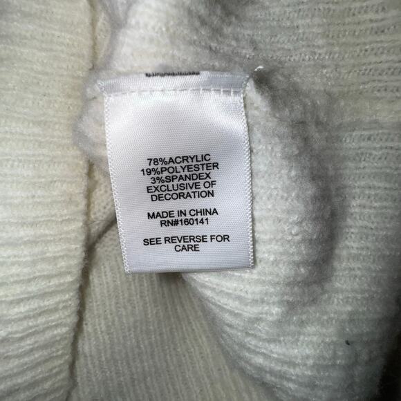 Daily Thread Cream Polka Dot Holiday Sweater | Size Large - Picture 5 of 6